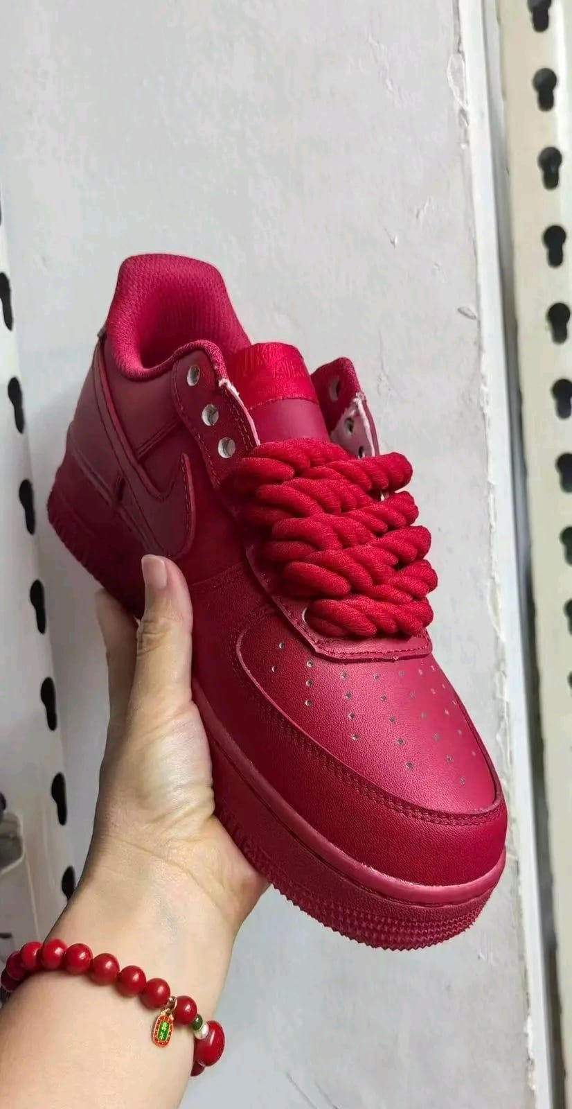 Nike Air Force 1 – Rope Laces Vermelho