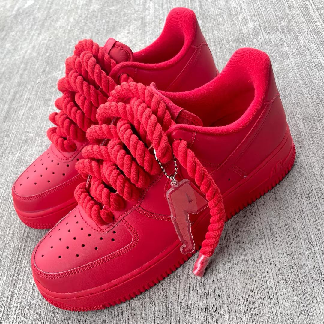 Foto 3 de Nike Air Force 1 – Rope Laces Vermelho