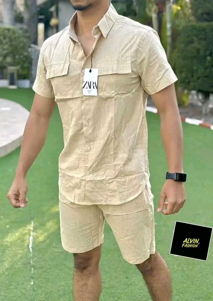 Conjunto Linho ZARA – Camisa + Short