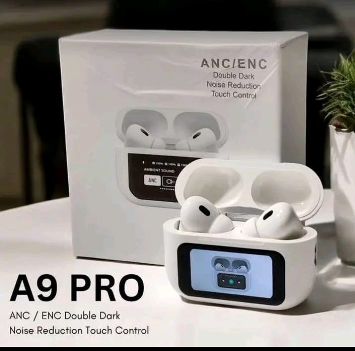 Earbuds A9 PRO ANC/ENC com Ecrã LCD